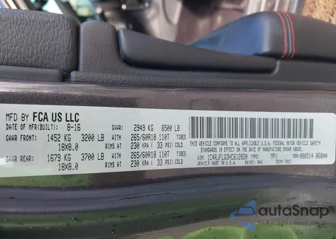 2017 Jeep Grand Cherokee Trailhawk 4X4 z USA, uszkodzony, nr VIN 1C4RJFLG3HC612820